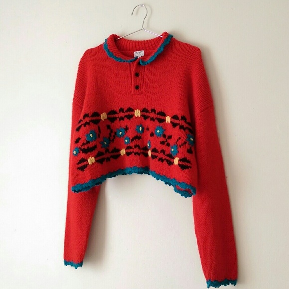 *SOLD* ESPRIT • 80s Vintage Wool Pullover Sweater - Picture 3 of 5